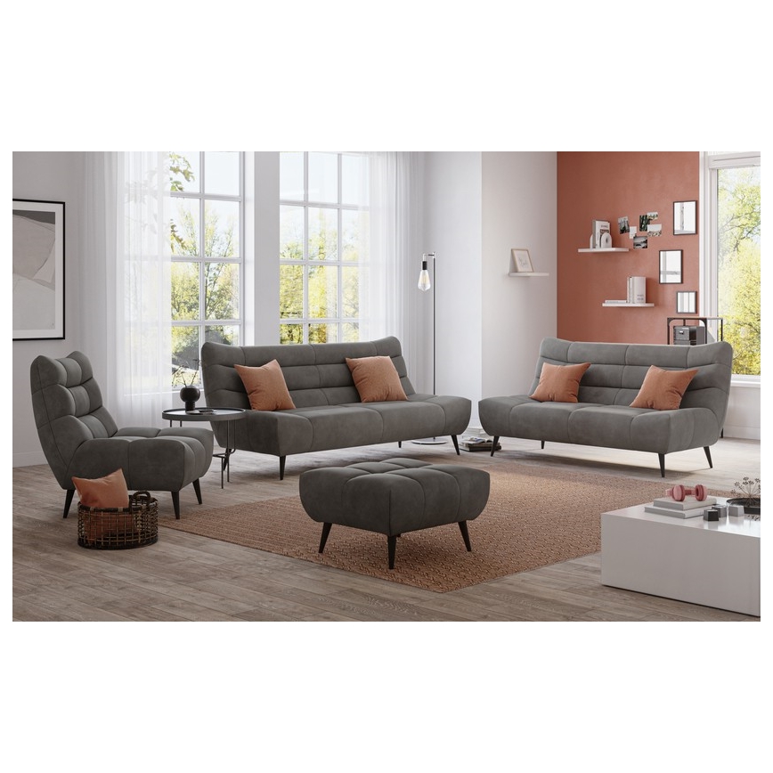 Two-seater sofa ALBA grey