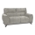 Two-seater sofa LIVORNO grey