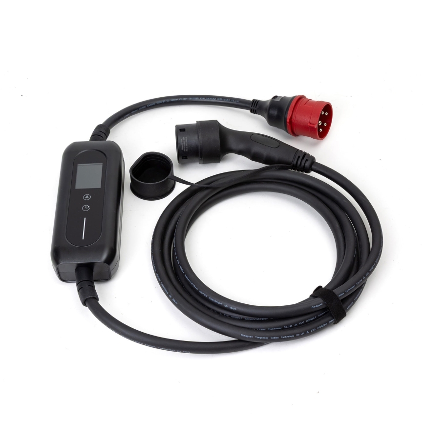 Type 2 Electric Vehicle Charging Station, 5 m, 22kW, 32A, IP54, Tuya