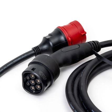Type 2 Electric Vehicle Charging Station, 5 m, 22kW, 32A, IP54, Tuya
