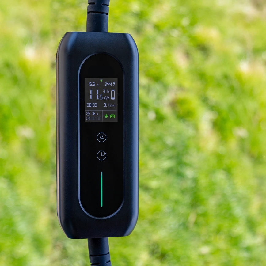 Type 2 Electric Vehicle Charging Station, 5 m, 22kW, 32A, IP54, Tuya