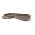 U-shaped corner lounge suite TROPEA beige