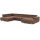 U-shaped corner lounge suite TROPEA brown