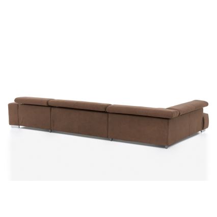 U-shaped corner lounge suite TROPEA brown