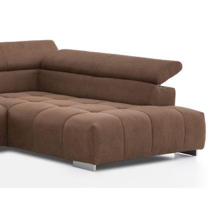 U-shaped corner lounge suite TROPEA brown