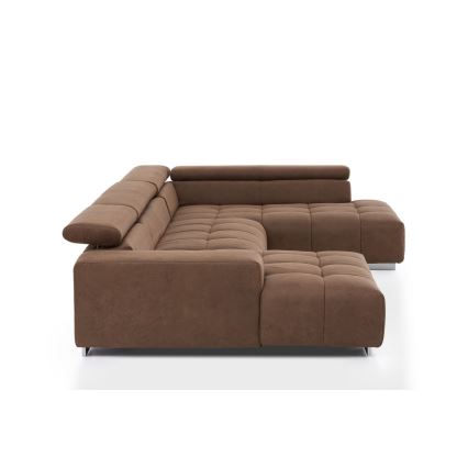 U-shaped corner lounge suite TROPEA brown