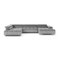 U-shaped corner lounge suite TROPEA grey