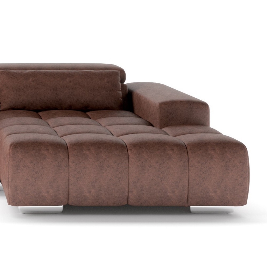 U-shaped corner lounge suite with headrests TROPEA brown