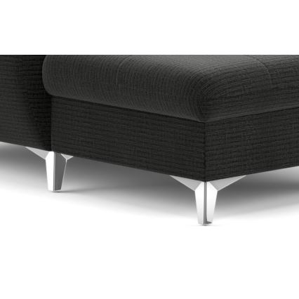 U-shaped folding corner lounge suite with a storage space CATANIA graphite