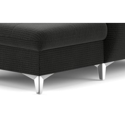 U-shaped folding corner lounge suite with a storage space CATANIA graphite