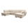 U-shaped upholstered folding corner lounge suite SERPA left beige