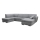 U-shaped upholstered folding corner lounge suite SERPA left grey