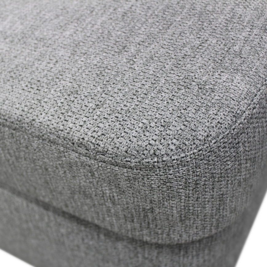 U-shaped upholstered folding corner lounge suite SERPA right grey