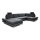U-shaped upholstered folding corner lounge suite with a storage space AVESTA anthracite