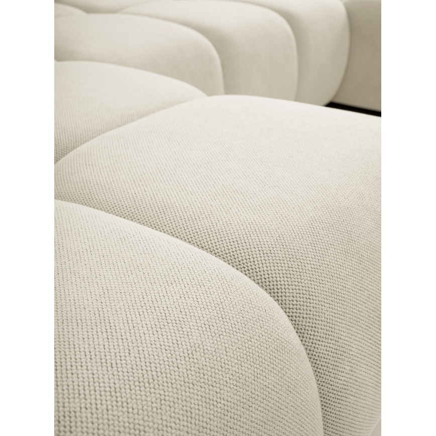 U-shaped upholstered folding lounge suite with a storage space ALMADA beige