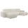 U-shaped upholstered folding lounge suite with a storage space ALMADA beige
