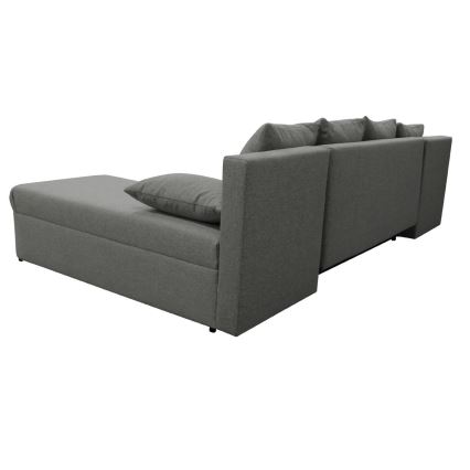 U-shaped upholstered universal folding corner lounge suite ALMEIDA anthracite