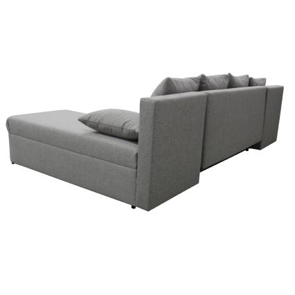 U-shaped upholstered universal folding corner lounge suite ALMEIDA grey