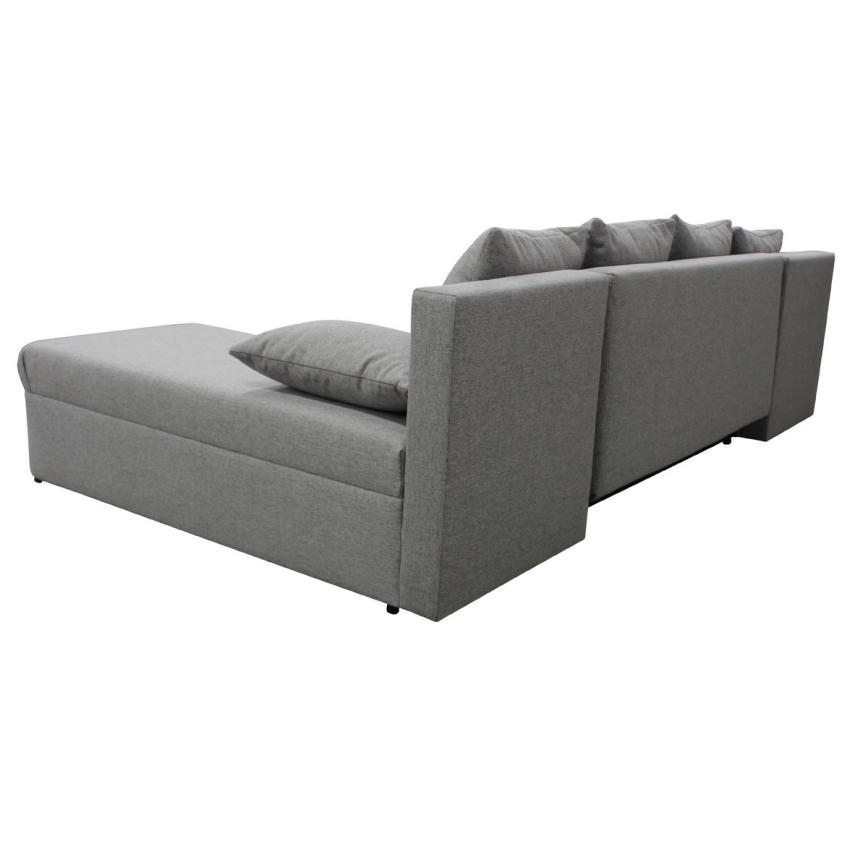 U-shaped upholstered universal folding corner lounge suite ALMEIDA grey