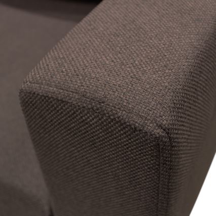 U-shaped upholstered universal folding corner lounge suite SEYA brown