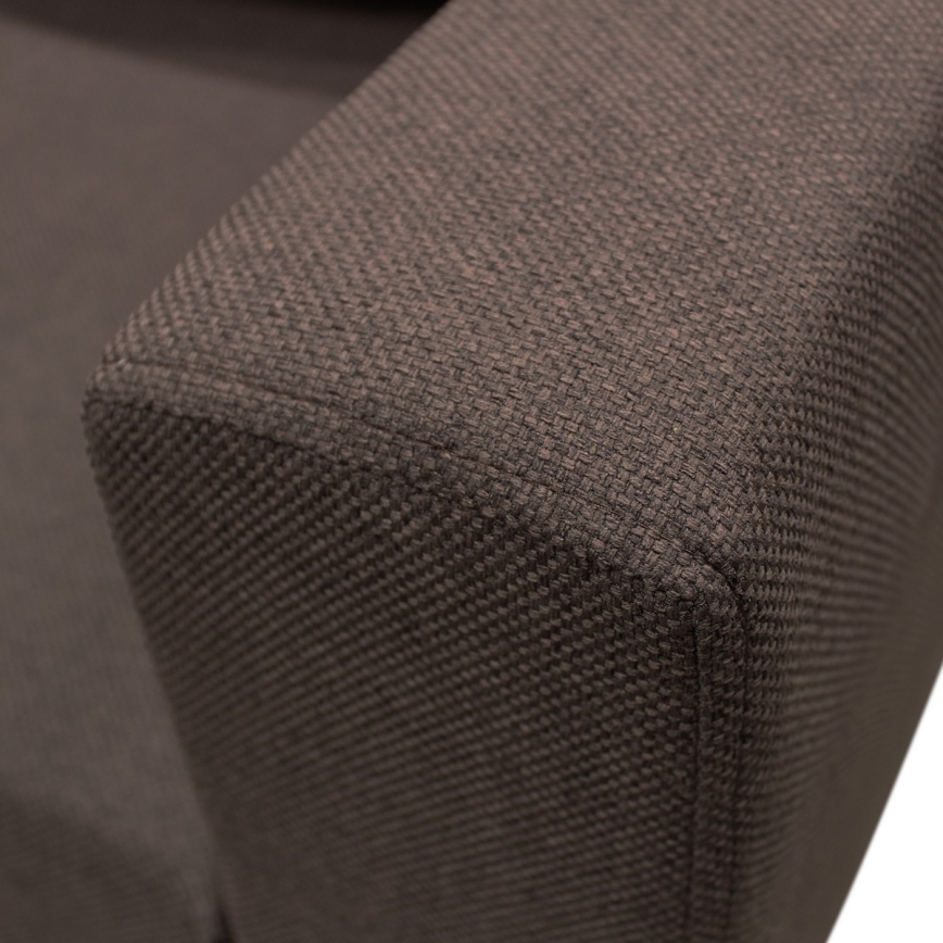 U-shaped upholstered universal folding corner lounge suite SEYA brown