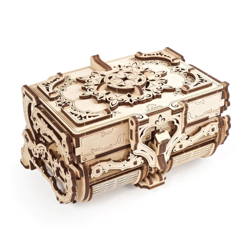 Ugears - 3D wooden mechanical puzzle Antique jewelry box
