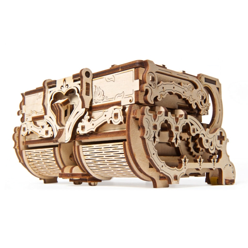 Ugears - 3D wooden mechanical puzzle Antique jewelry box