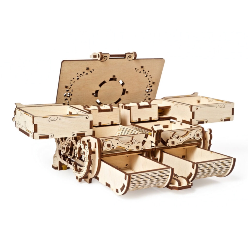 Ugears - 3D wooden mechanical puzzle Antique jewelry box