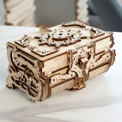 Ugears - 3D wooden mechanical puzzle Antique jewelry box