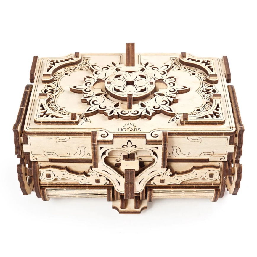Ugears - 3D wooden mechanical puzzle Antique jewelry box
