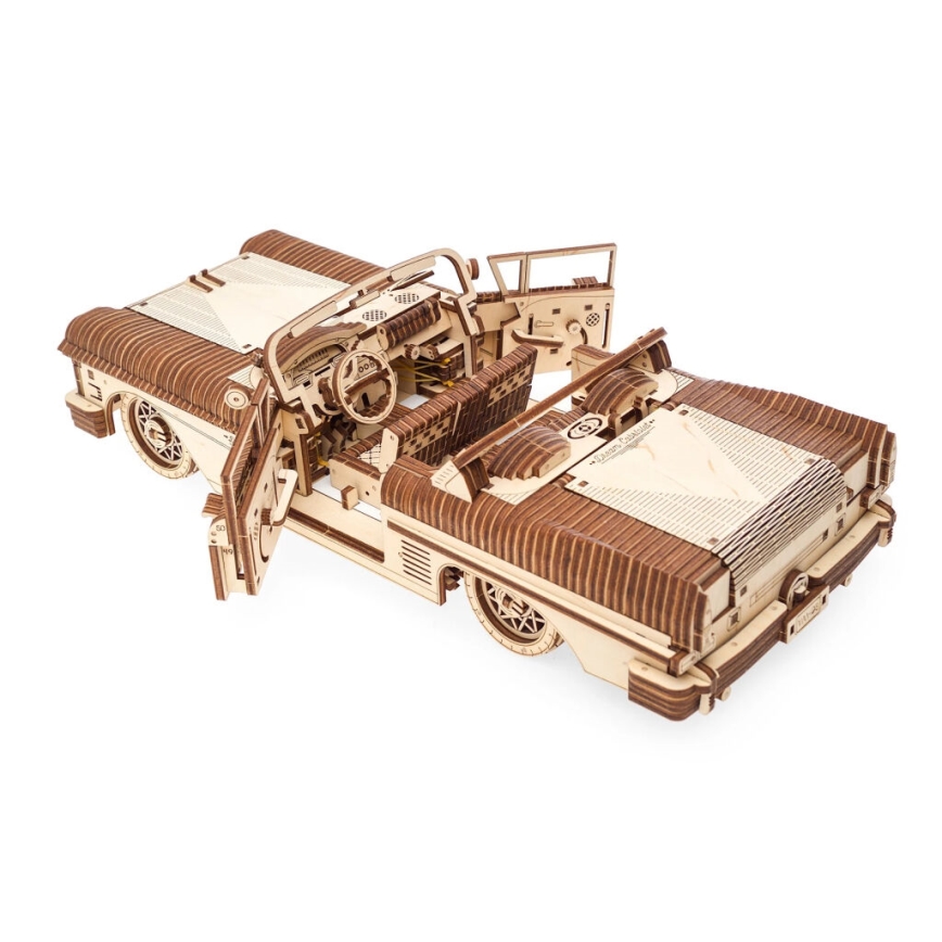 Ugears - 3D wooden mechanical puzzle Cabriolet