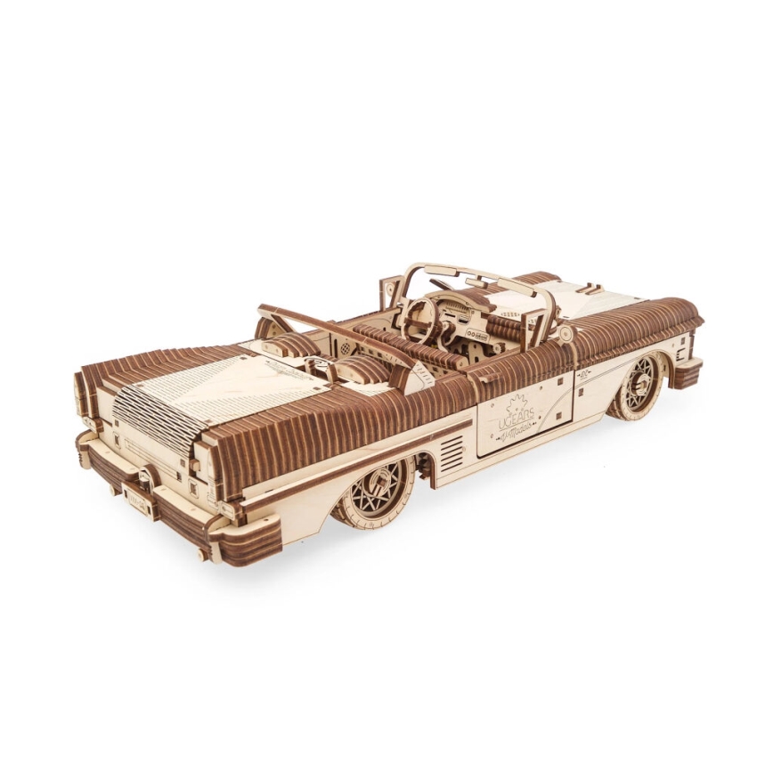 Ugears - 3D wooden mechanical puzzle Cabriolet