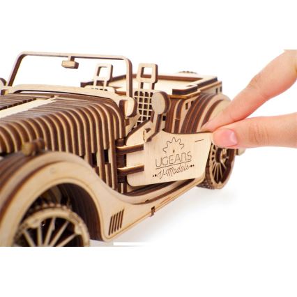 Ugears - 3D wooden mechanical puzzle Car roadster