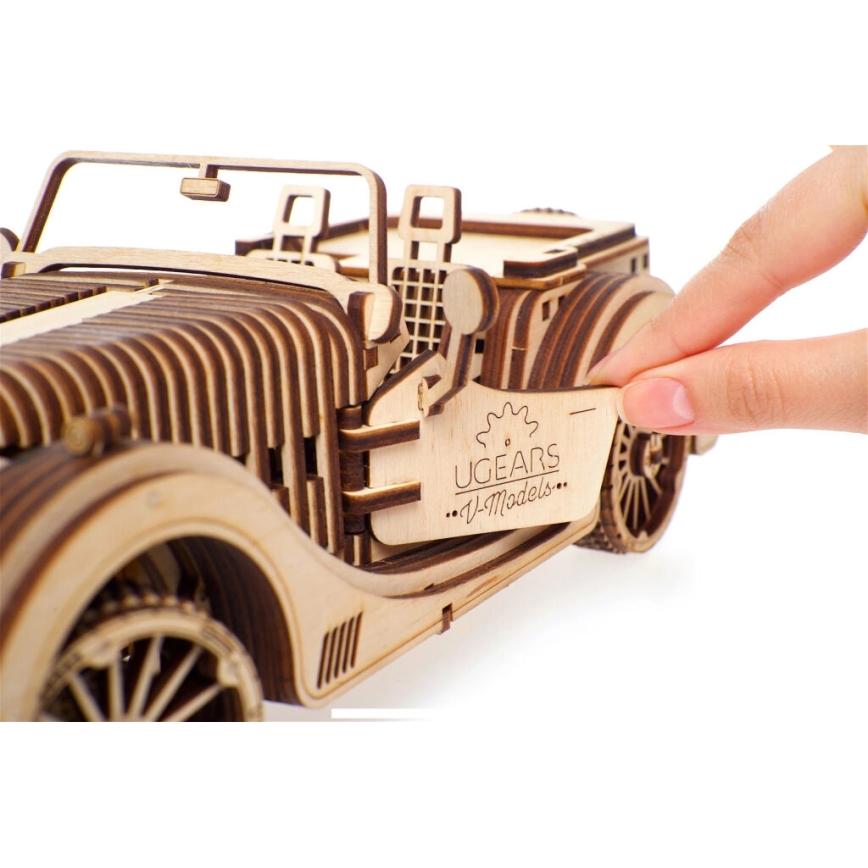 Ugears - 3D wooden mechanical puzzle Car roadster