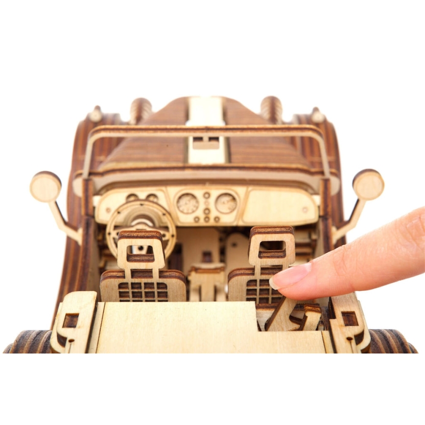 Ugears - 3D wooden mechanical puzzle Car roadster