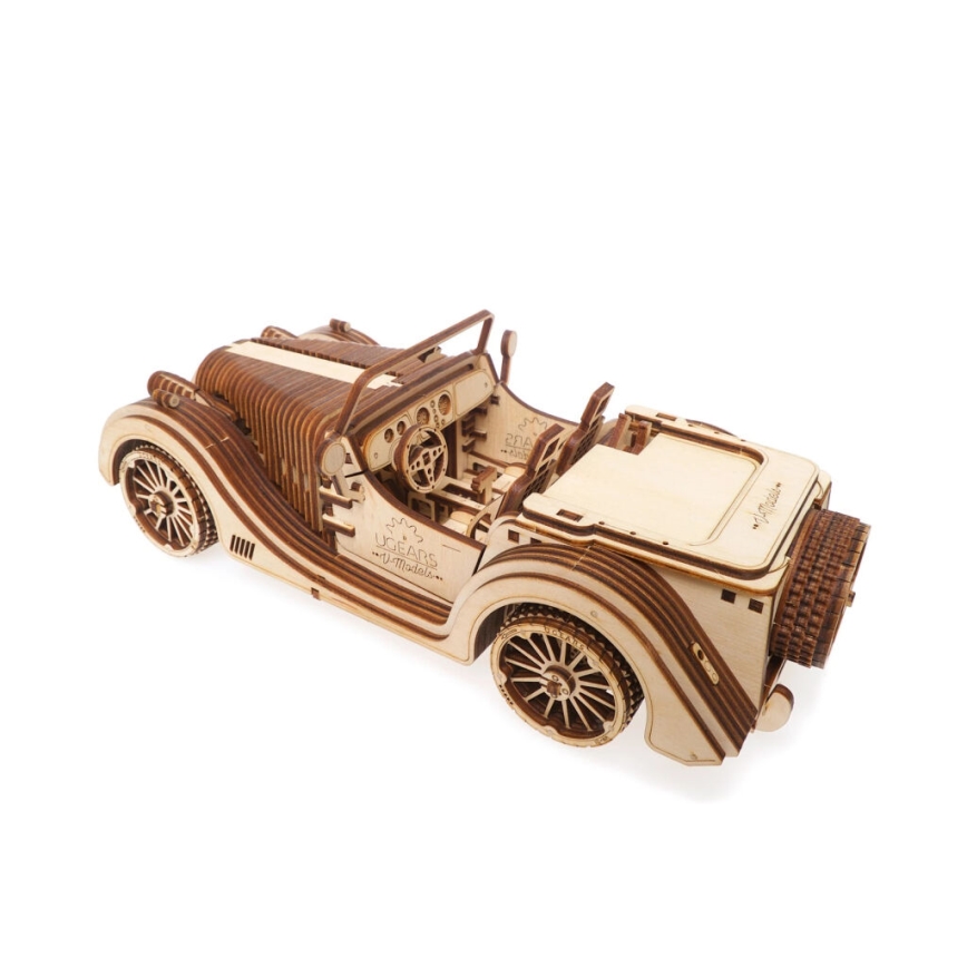 Ugears - 3D wooden mechanical puzzle Car roadster