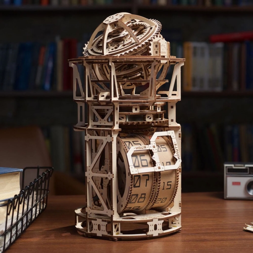 Ugears - 3D wooden mechanical puzzle Clockwork with tourbillon