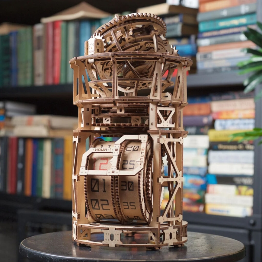 Ugears - 3D wooden mechanical puzzle Clockwork with tourbillon