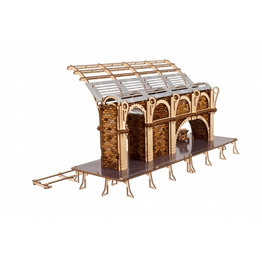 Ugears - 3D wooden mechanical puzzle Harry Potter train platform