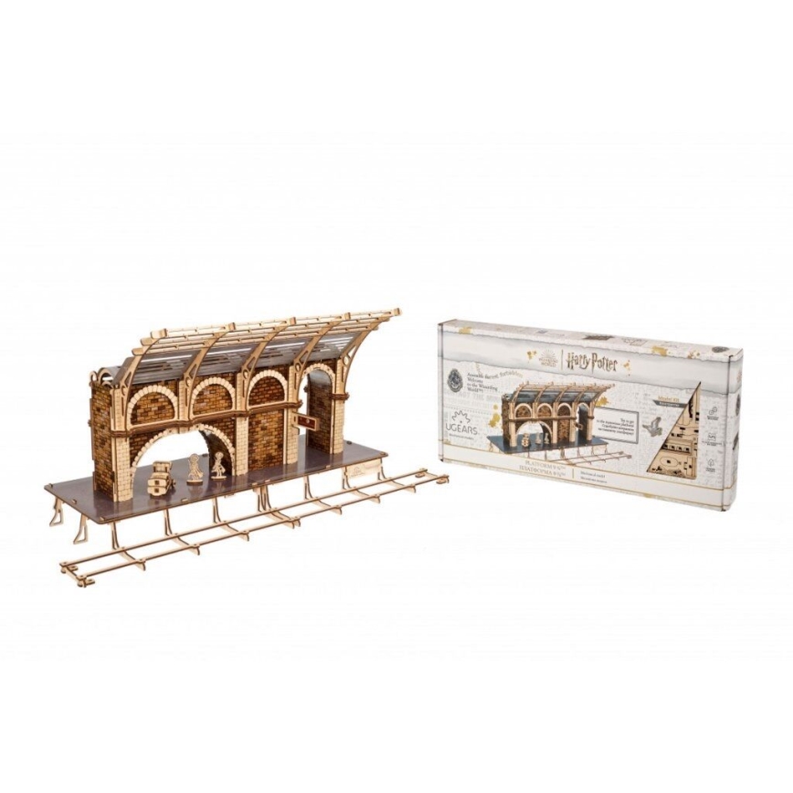 Ugears - 3D wooden mechanical puzzle Harry Potter train platform