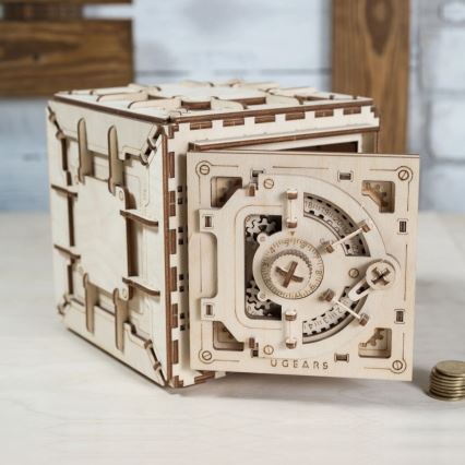 Ugears - 3D wooden mechanical puzzle Safe