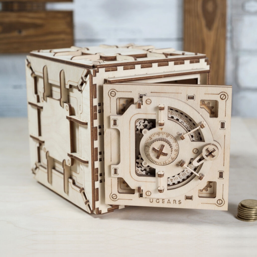 Ugears - 3D wooden mechanical puzzle Safe