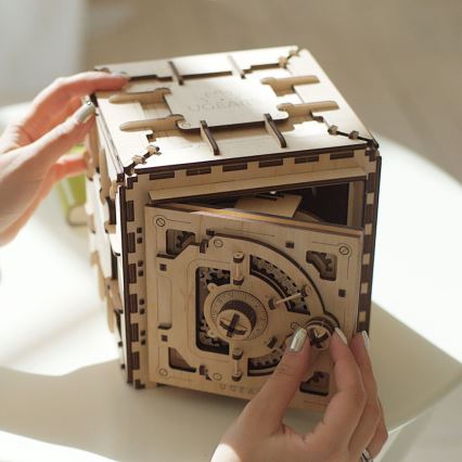 Ugears - 3D wooden mechanical puzzle Safe