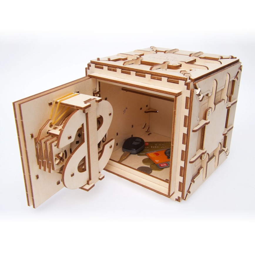 Ugears - 3D wooden mechanical puzzle Safe