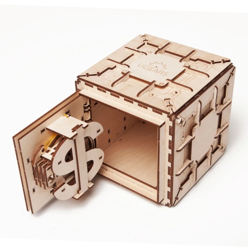 Ugears - 3D wooden mechanical puzzle Safe