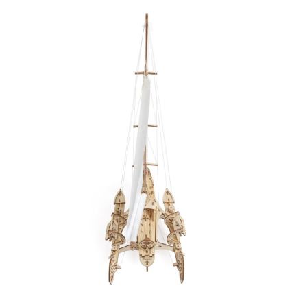 Ugears - 3D wooden mechanical puzzle Sailboat Merihobus trimaran