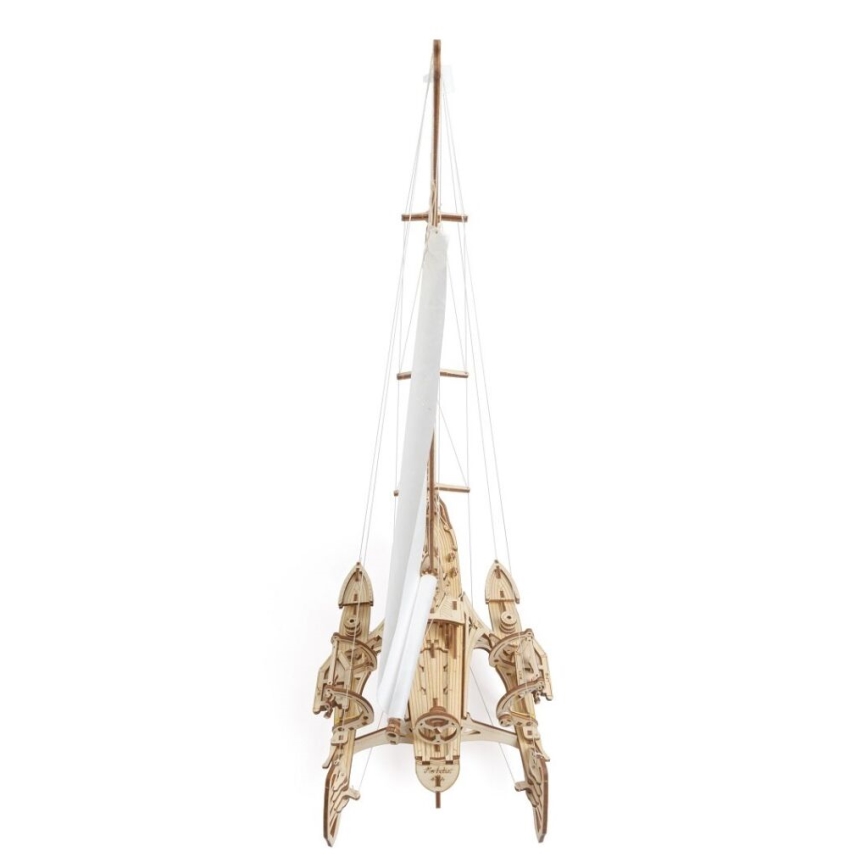 Ugears - 3D wooden mechanical puzzle Sailboat Merihobus trimaran