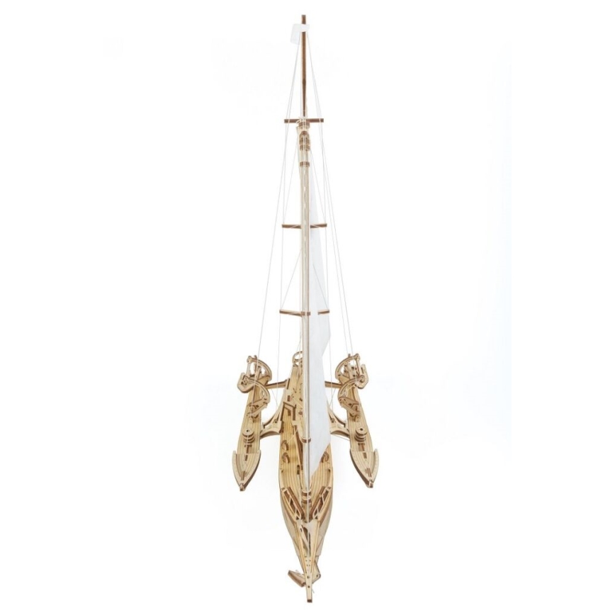 Ugears - 3D wooden mechanical puzzle Sailboat Merihobus trimaran