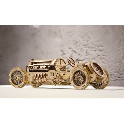 Ugears - 3D wooden mechanical puzzle U9 Car Grand Prix
