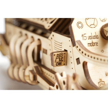 Ugears - 3D wooden mechanical puzzle U9 Car Grand Prix